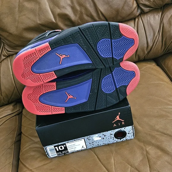 Men's Nike Air Jordan 4 Retro NRG Raptors OVU Drake Size 10.5 (EXCELLENT SHAPE) - Picture 14 of 14